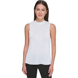 DKNY Womens Pleated Halter Blouse Top, NWT